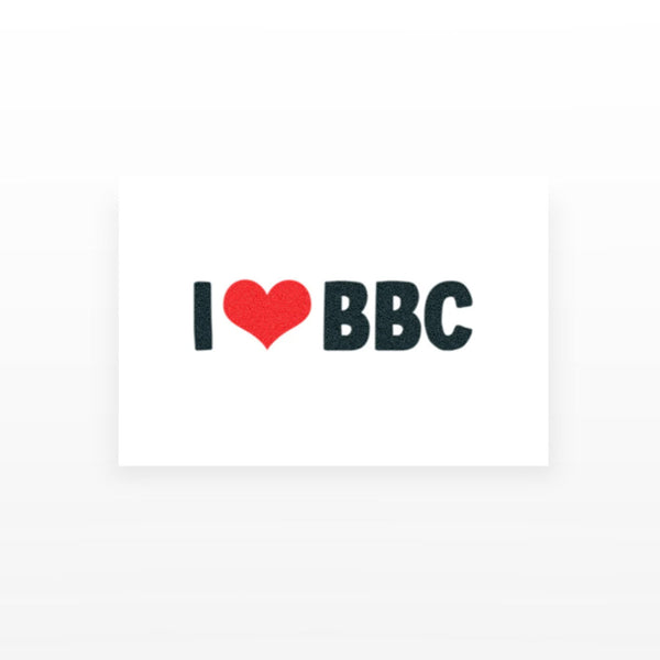 I Love BBC Temporary Tattoos – Bold & Sexy (Set of 2) – hornytattoos