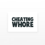 Cheating Whore (Set of 2)