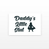 Daddy's Little Slut Temporary Tattoos (Set of 2)