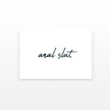 Anal Slut Temporary Tattoo (Set of 2)