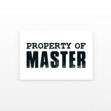 Property of Master Temporary Tattoos (Set of 2)