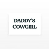 Daddy's Cowgirl Temporary Tattoo (Set of 2)