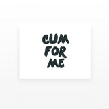 Cum for Me Temporary Tattoo (Set of 2)