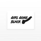 Girl Gone Black Temporary Tattoo (Set of 2)