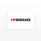 I Love Bukkake Temporary Tattoos (Set of 2)