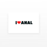 I Love Anal Temporary Tattoos