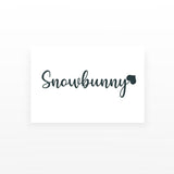 Snowbunny Temporary Tattoos (Set of 2)