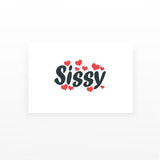 Sissy Hearts Temporary Tattoos (Set of 2)