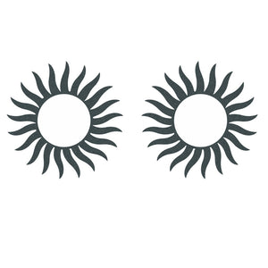 Tribal Sun Boobs/Nipples/Belly Button Temporary Tattoos