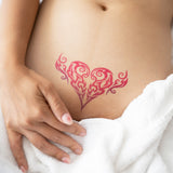 Heart Tribal Sexy Pubic Tattoo