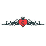 Queen of Hearts Lower Back Tattoo