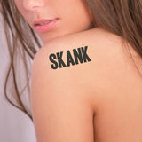 Skank Temporary Tattoo (Set of 2)
