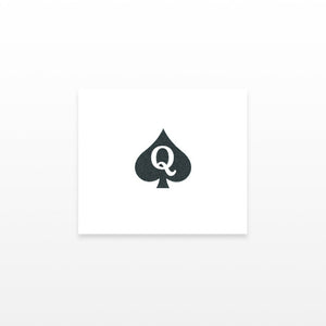Queen of Spades Symbol (Set of 2)