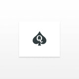 Queen of Spades Symbol (Set of 2)