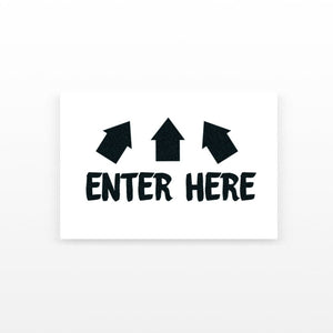 Enter Here (Set of 2)